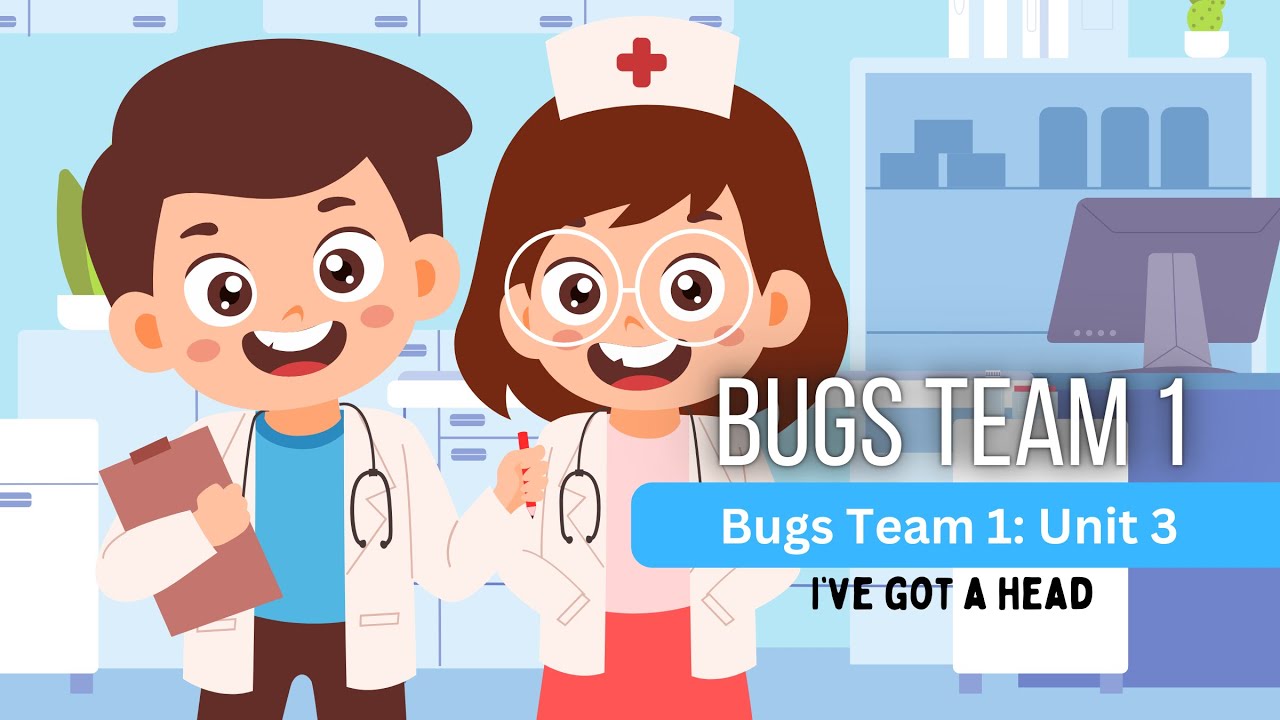 Bugs Team 1 | U3 | I've got a head | Body parts simple songs | English songs for children | My body