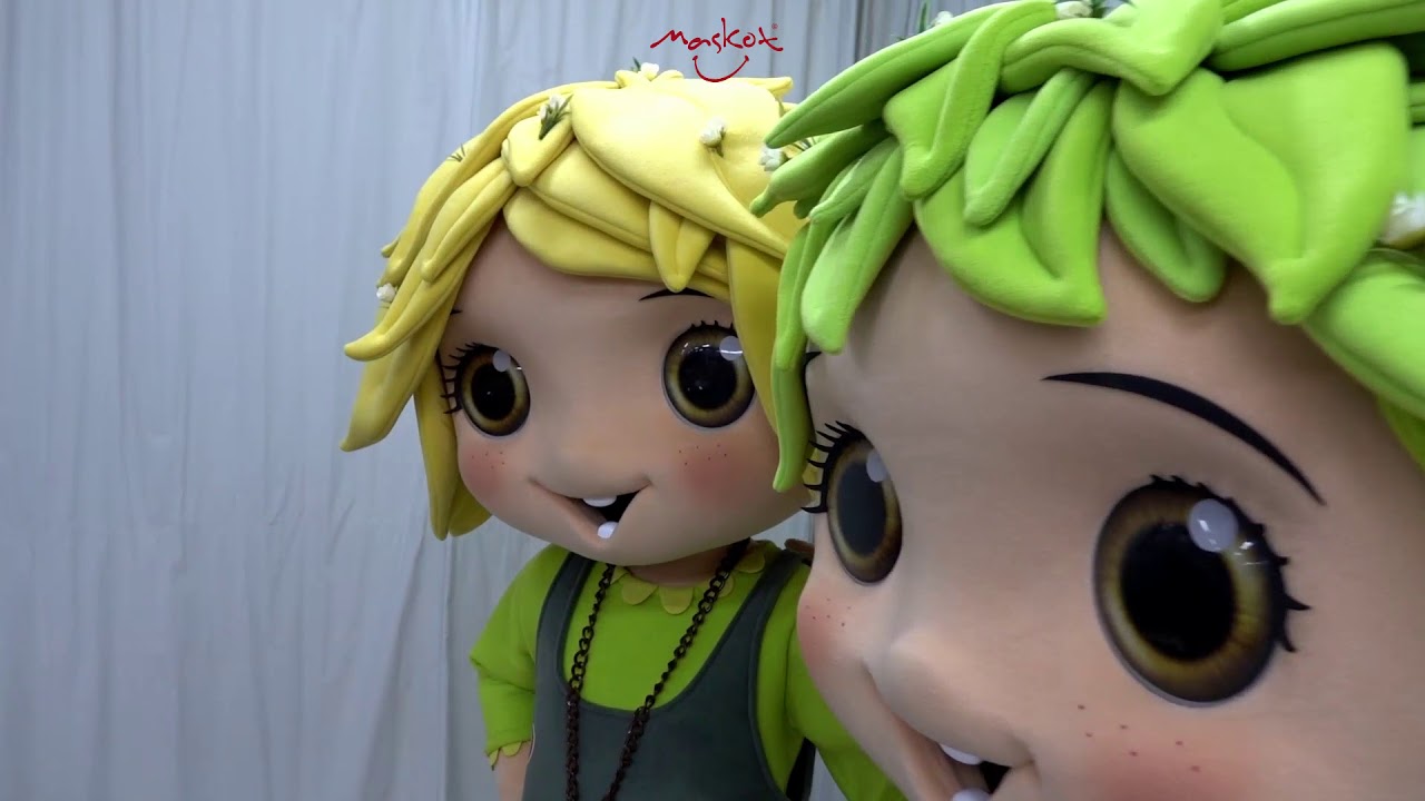 Girl Mascot and Boy Mascot.