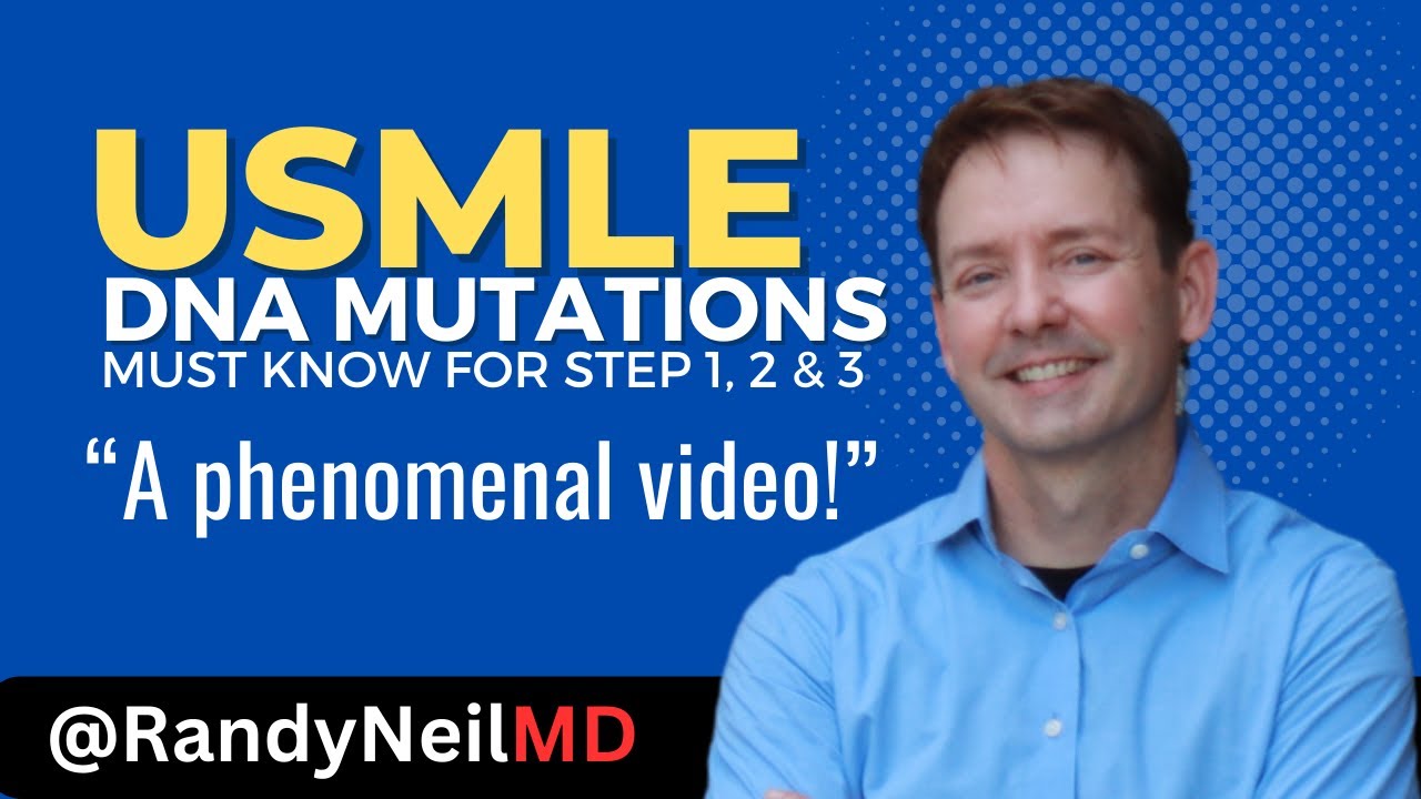 USMLE ШАГ 1: ТИПЫ МУТАЦИЙ ДНК