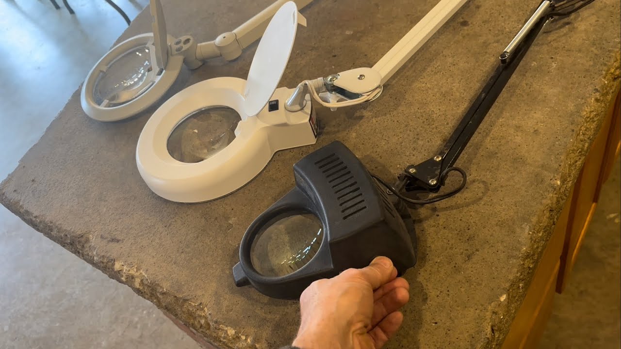 $15 vs $1,500 LAMP MAGNIFIER  (harbor freight vs  eschenbach)