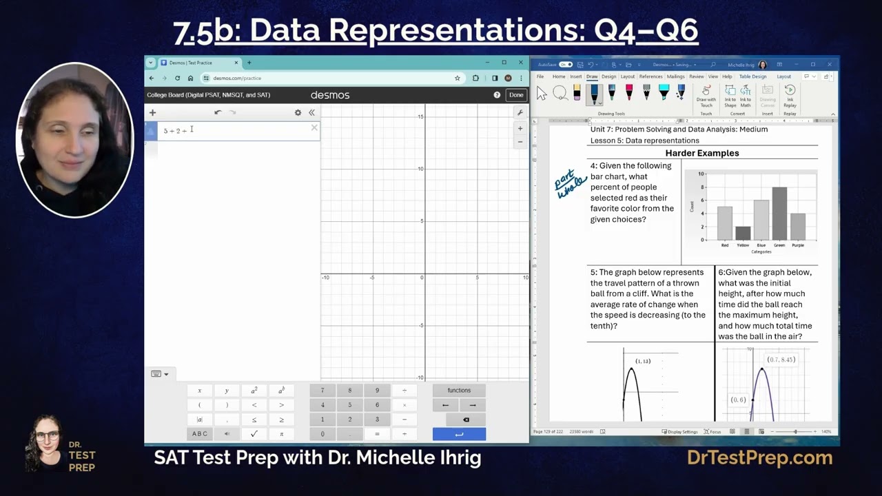 SAT Math 7.5: Data Representations - HeyDrTestPrep.com
