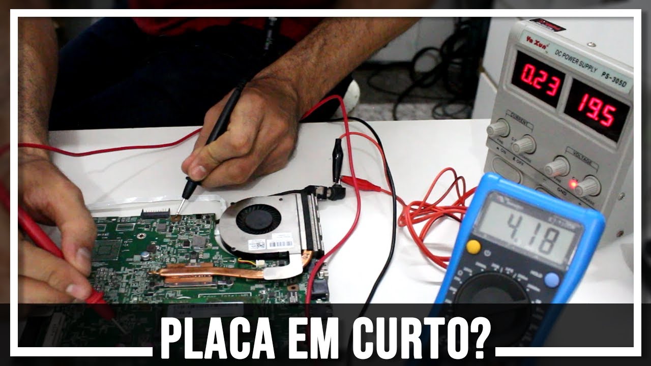 Como encontrar curto na Placa Mãe
