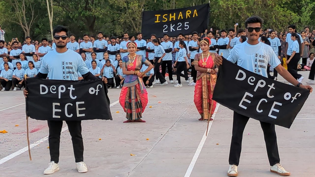 Flash Mob ⚡ | Dept.Of ECE RGUKT Basar 🏢 | ISHARA 2K25 🩵 | #flashmob