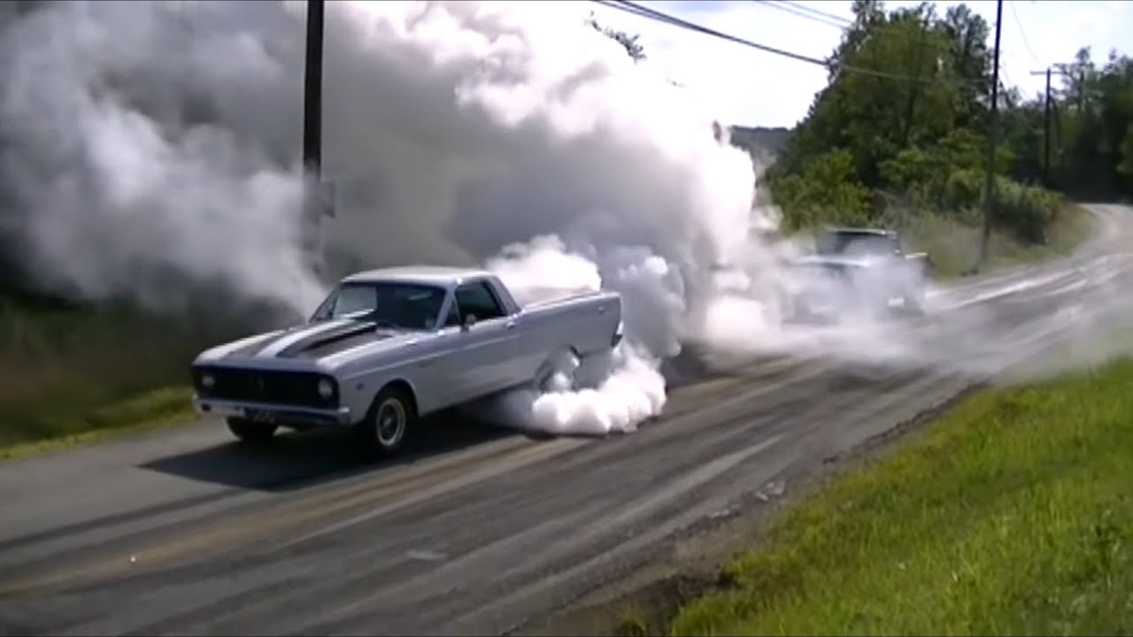 Burnouts Leaving Car Show 2019