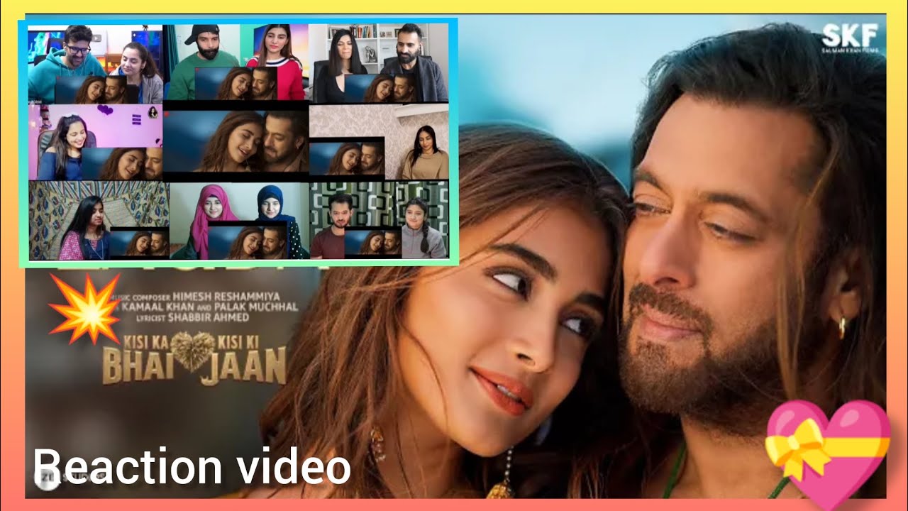 naiyo lagda - reaction!! l kisi ka Bhai kisi ki Jaan l saiman khan & Pooja Hegde l Hani mashup..