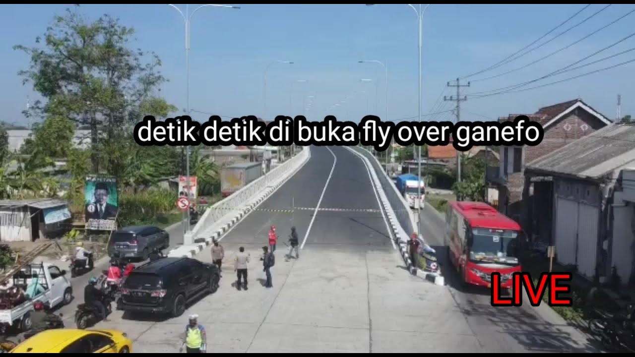 detik detik fly over ganefo mranggen di buka untuk kendaraan kecil, 28 september 2022