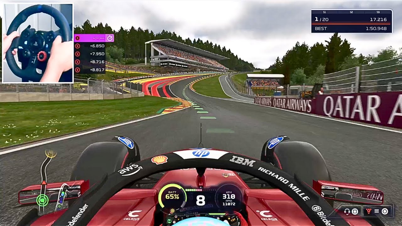 F1 25 Formula 1 Belgian Grand Prix 2025 Part 13 Race 13 | Logitech Steering Wheel Gameplay