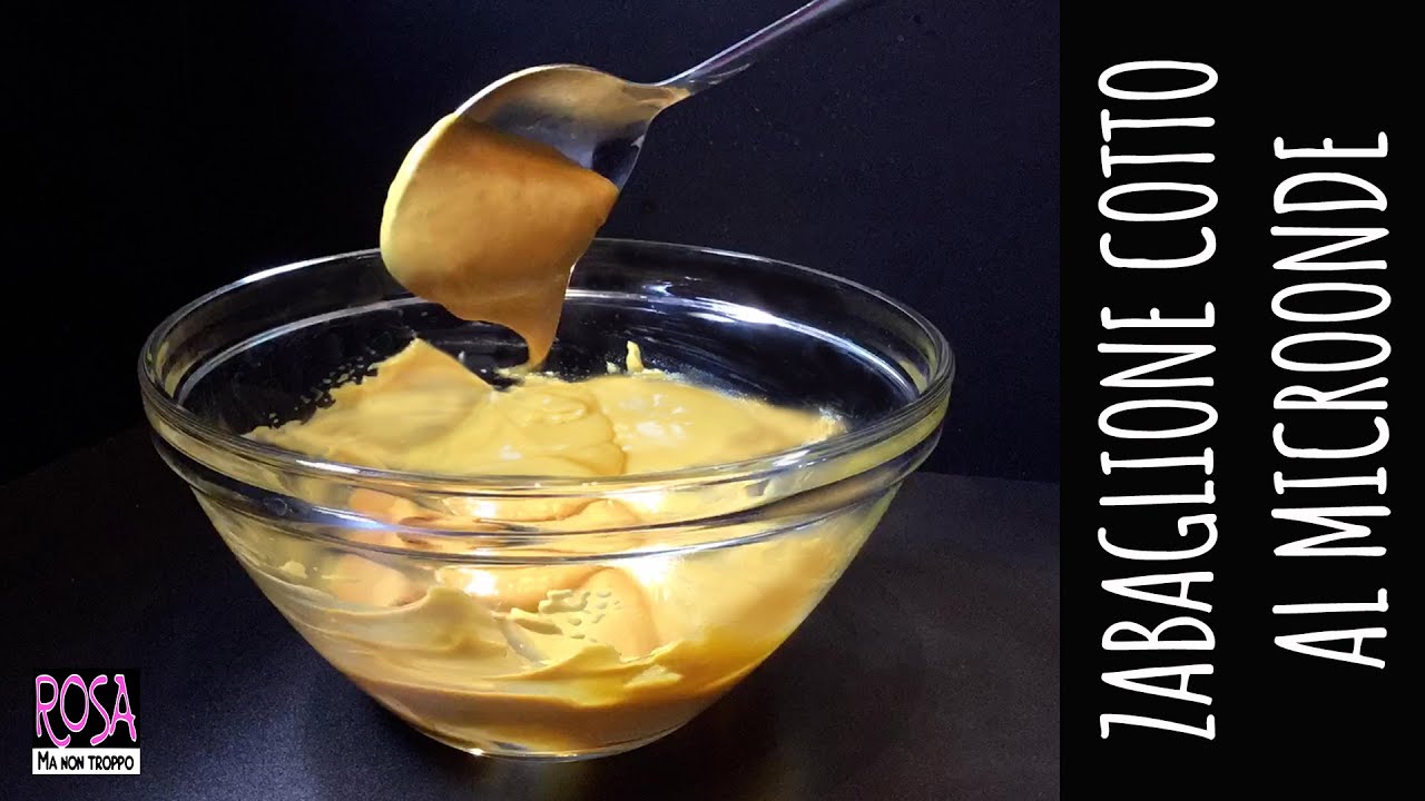 ZABAGLIONE AL MICROONDE - Solo 40 secondi di cottura!