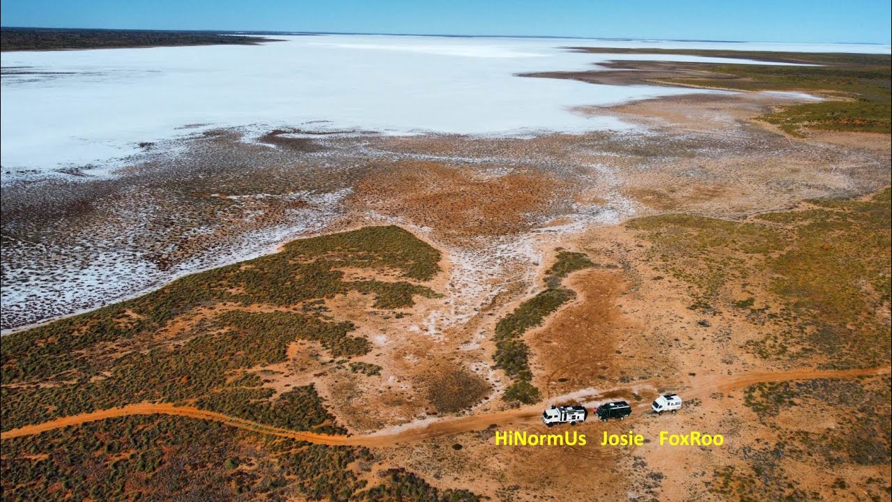 3 Lakes on Canning Stock Route (South side) - Western Australia  (AI narration)