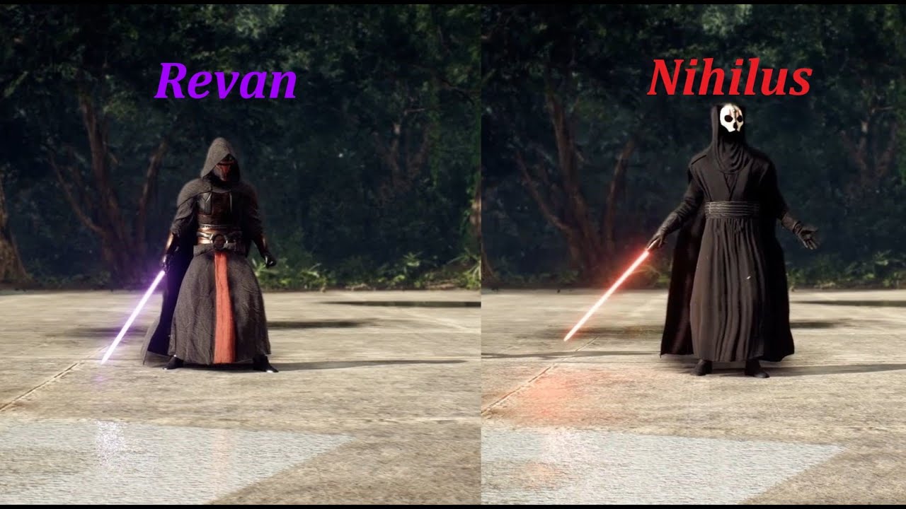 Revan & Darth Nihilus vs Plo-Koon & Anakin in Star Wars Battlefront II. (PC, Modded)