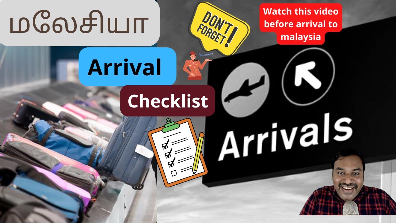 ✈️ CHECKLIST FOR TRAVELLERS ARRIVING IN MALAYSIA | How many airports are there in Malaysia | Tamil