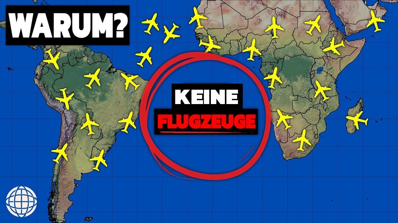 Warum vermeiden Flugzeuge den Südatlantik?