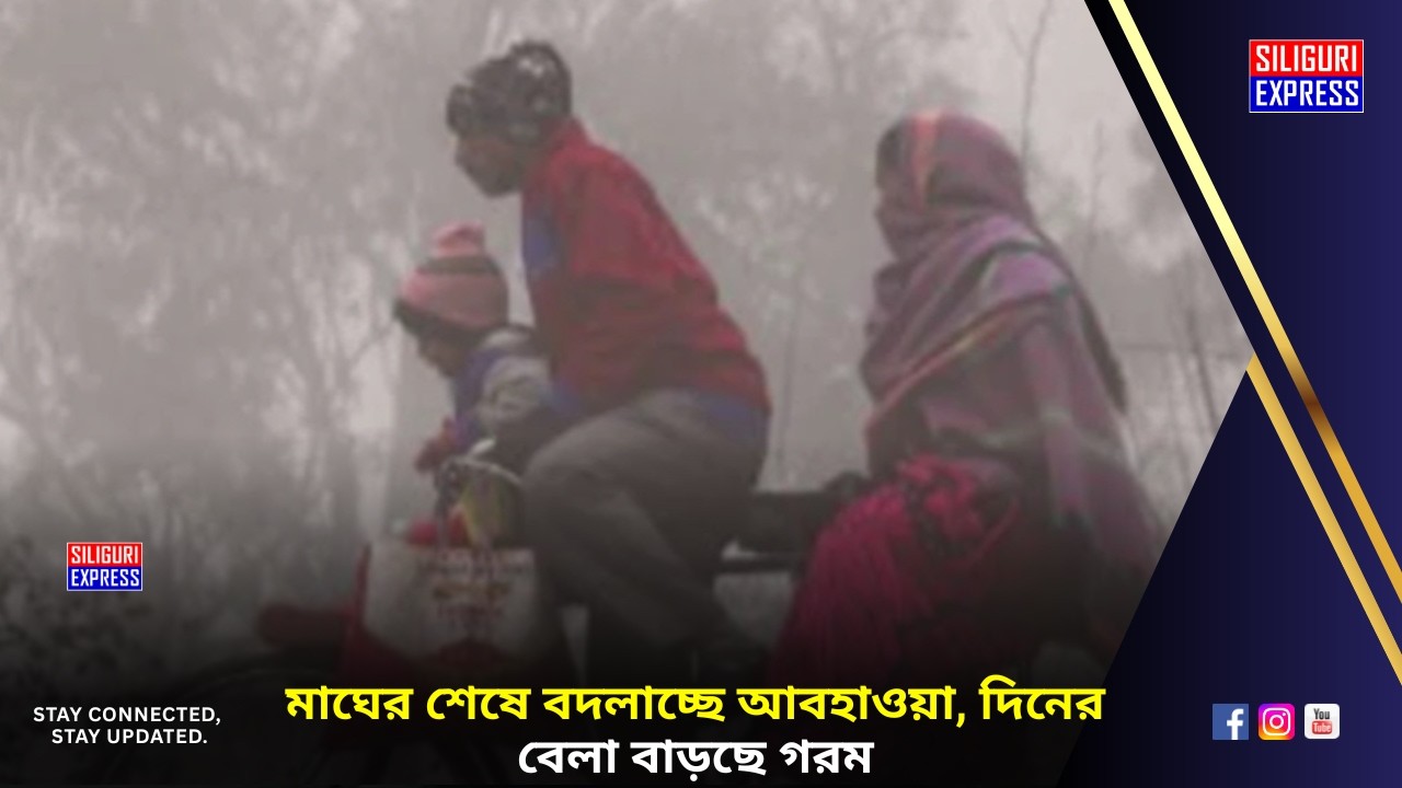 মাঘের শেষে বদলাচ্ছে আবহাওয়া, দিনের বেলা বাড়ছে গরম  . #siliguri #shorts #shortvideos #news #.