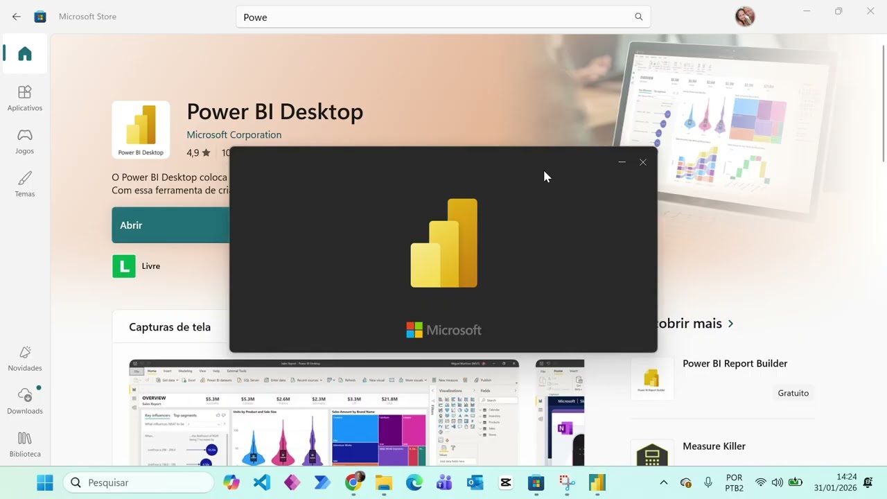 Como Instalar Power BI Desktop CUSTO ZERO