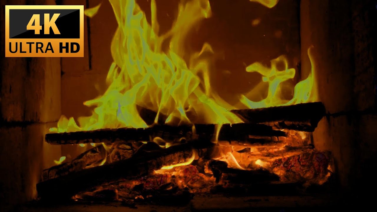 Calm Cabin Night | Close-Up Fireplace Sounds with Natural Firewood