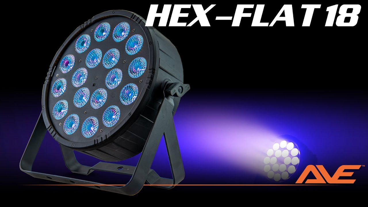 AVE HEX-FLAT18 Hex Colour Par Can