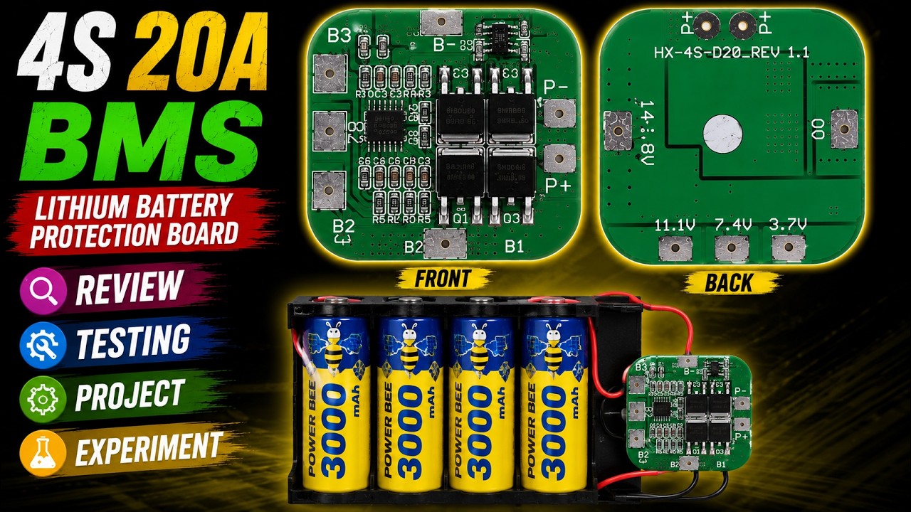 BMS Board Unboxing and Review, Battery Management System for Lithium Battery