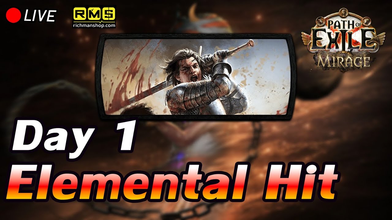 🔴Path of Exile  :  3.28 Day1 Slayer Ele hit