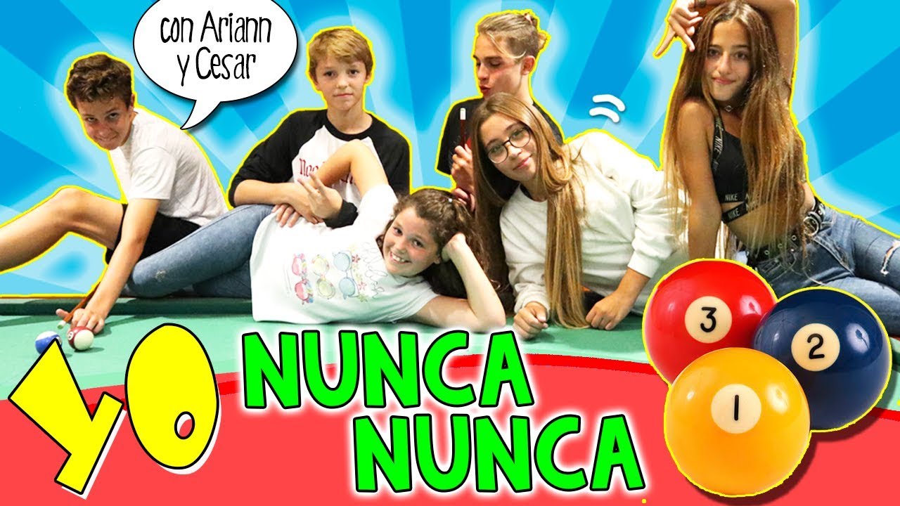 Reto YO NUNCA NUNCA con ARIANN MUSIC y su Novio CESAR ABRIL ¡¡Jugando al BILLAR!! 🤐Challenge