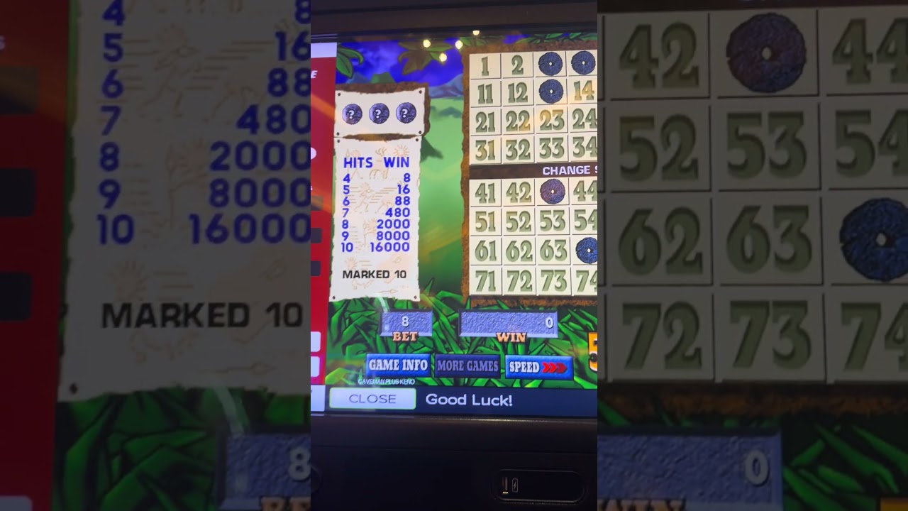 Play keno on machine red rock casino LAs Vegas