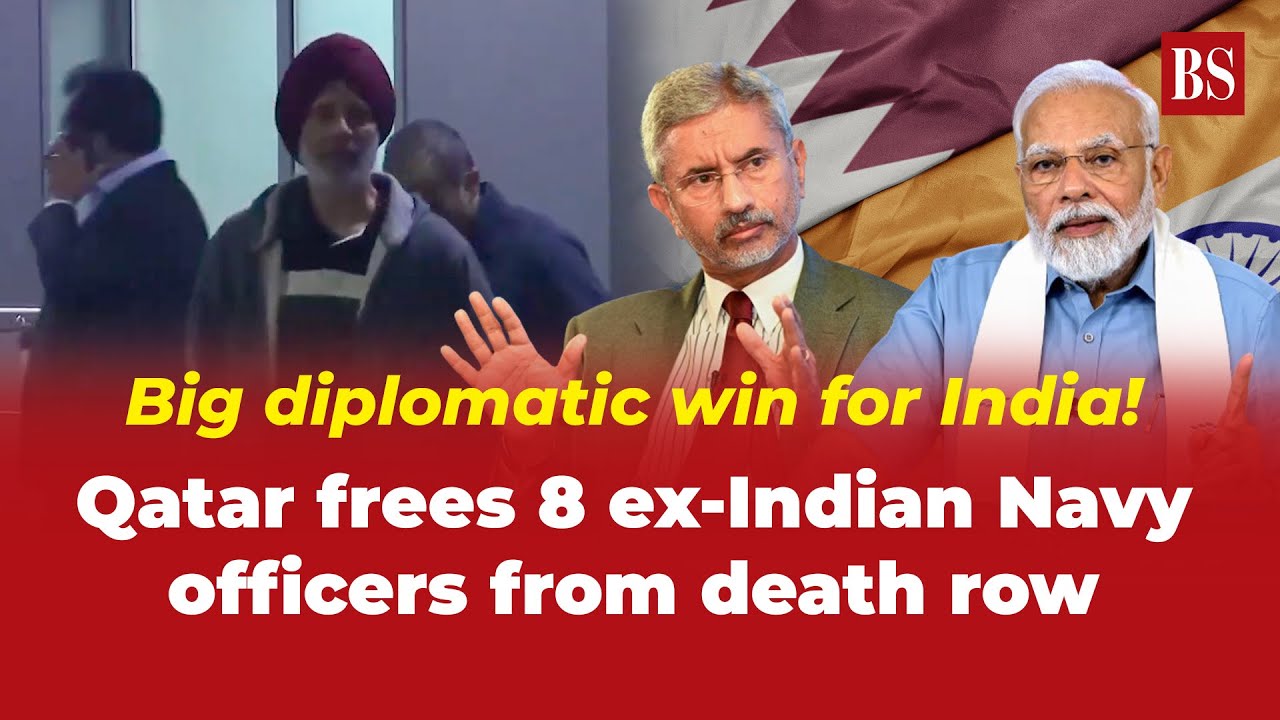 Big diplomatic win for India! Qatar frees 8 ex-Indian Navy officers from death row