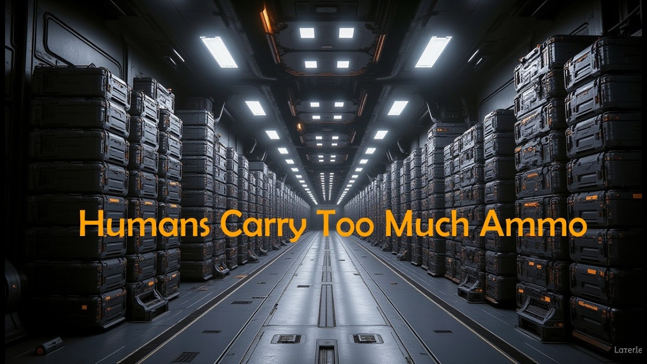 They Asked Why Humans Carry So Much Ammo      Humans Carry Too Much Ammo
