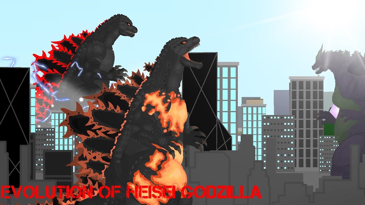 Evolution of the heisei godzilla | animation | remake |