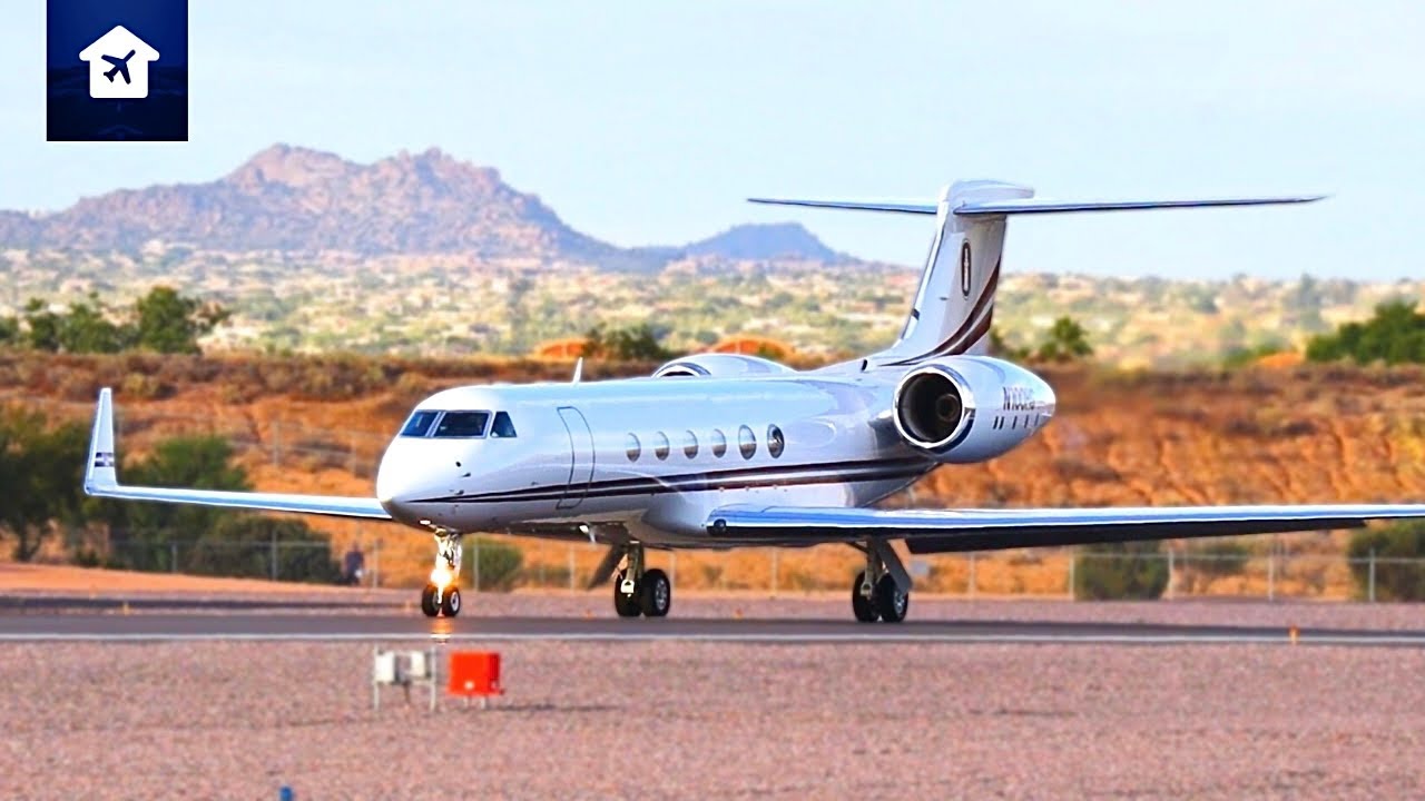 The Iconic Gulfstream V | Explosive Takeoff at SDL