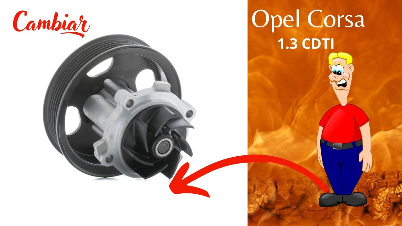 🏆 Cambiar bomba de  agua en Opel Corsa 1.3 CDTI | Tutorial de reparación👌 🚗