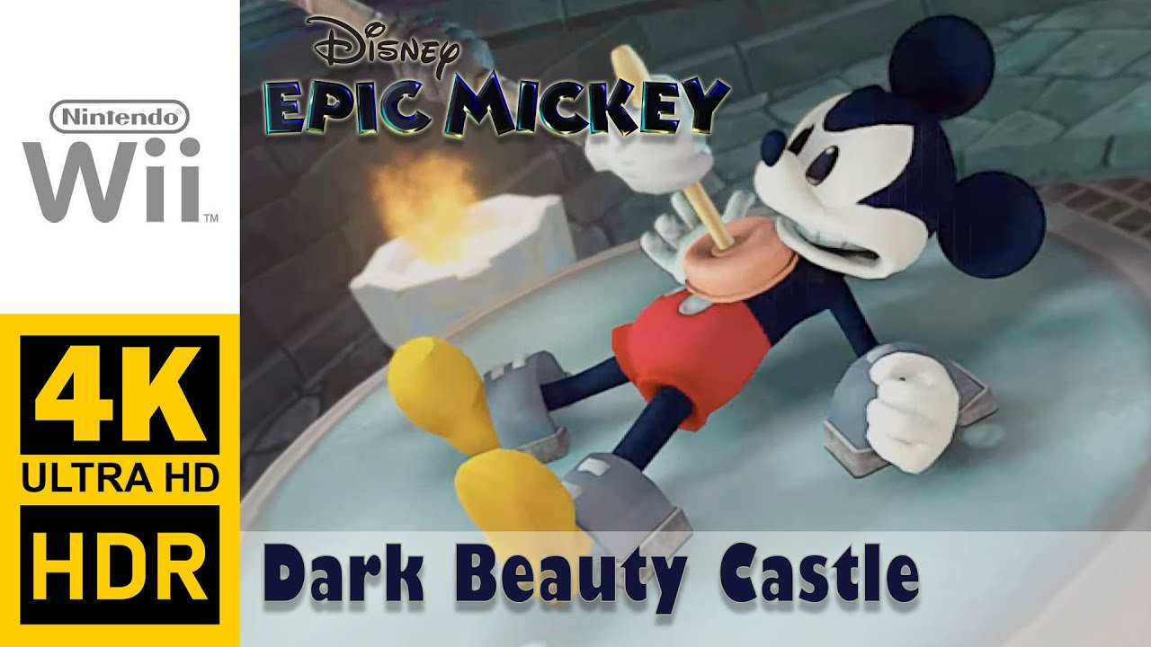 Тёмный замок красоты | Epic Mickey | Прохождение, Геймплей, Без комментариев, 4K