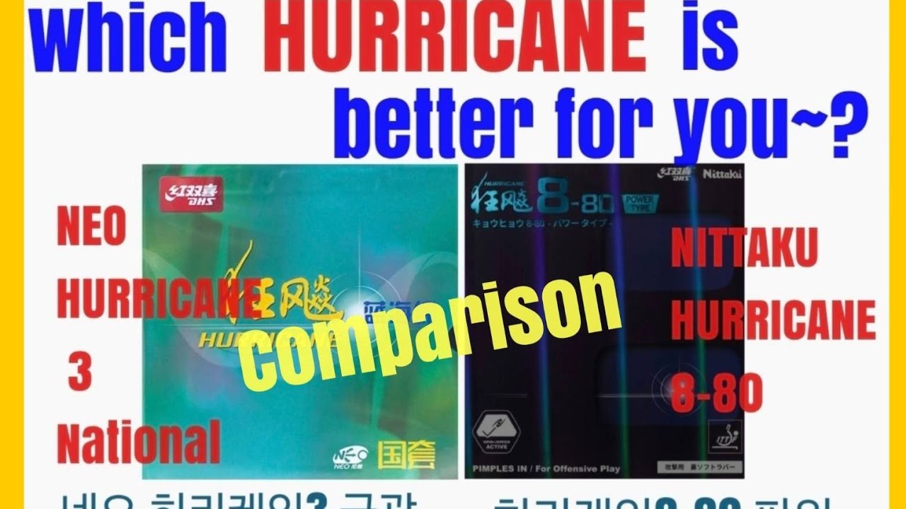 Hurricane Neo 3 National Blue Sponge VS Hurricane 8-80 power! Which Hurricane is better for you?