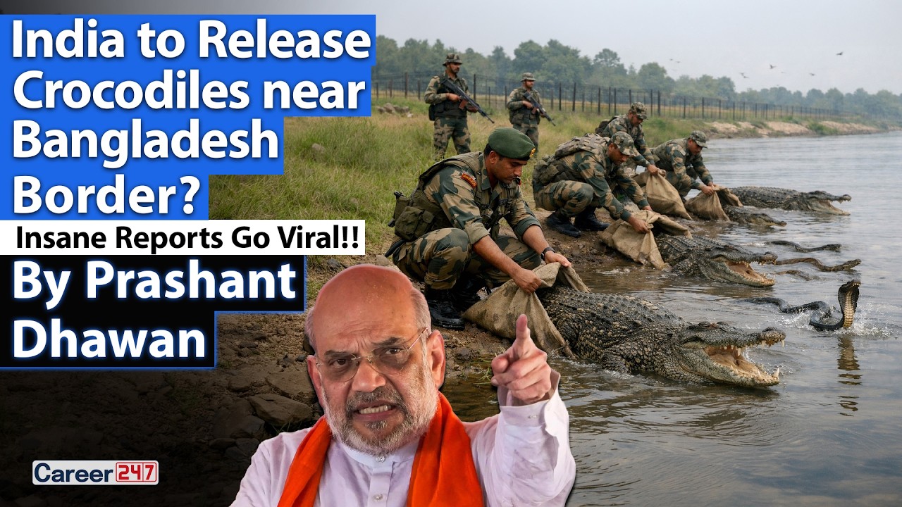 INDIA TO RELEASE CROCODILES NEAR BANGLADESH BORDER? Trump's Idea in India? | By Prashant Dhawan