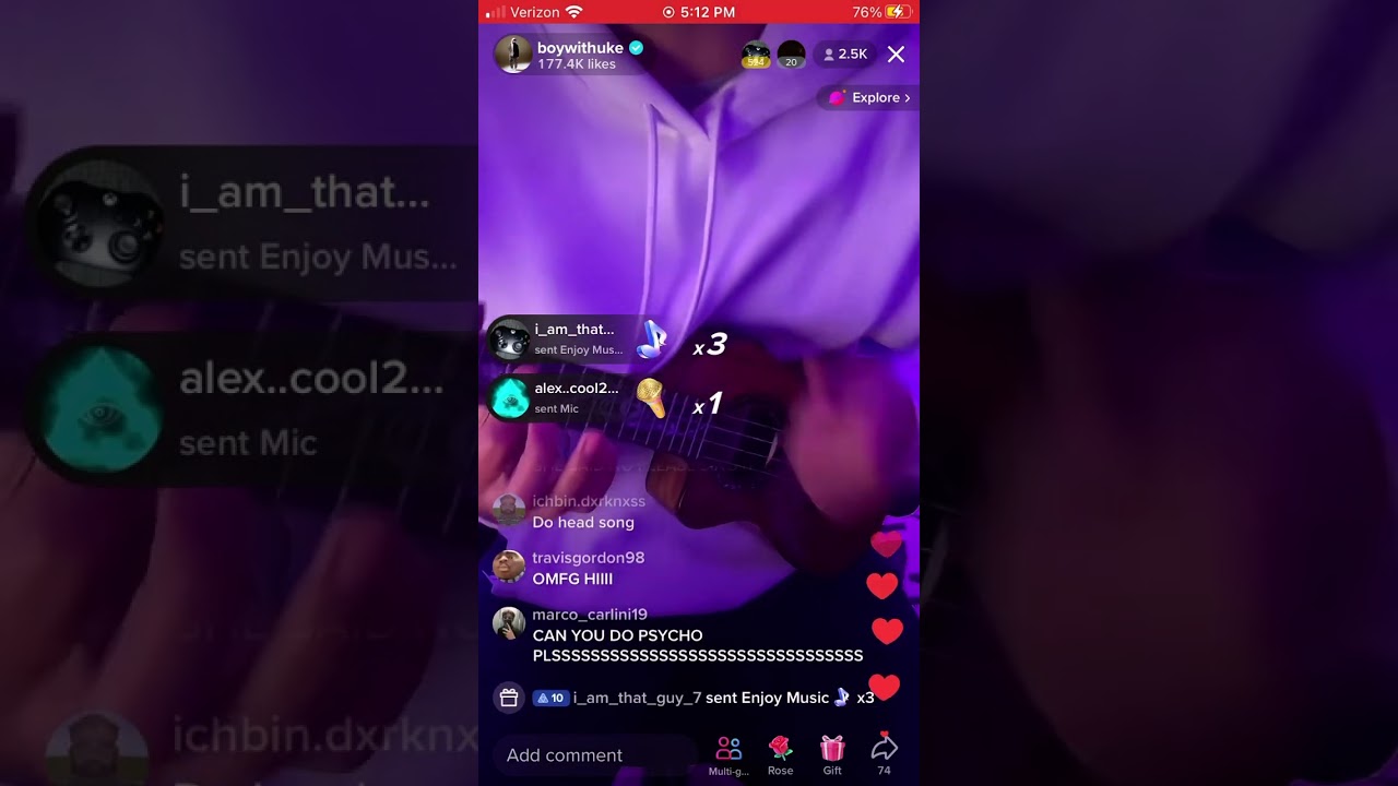 Idtwcbf (freinds) by boywithuke TikTok live#boywithuke