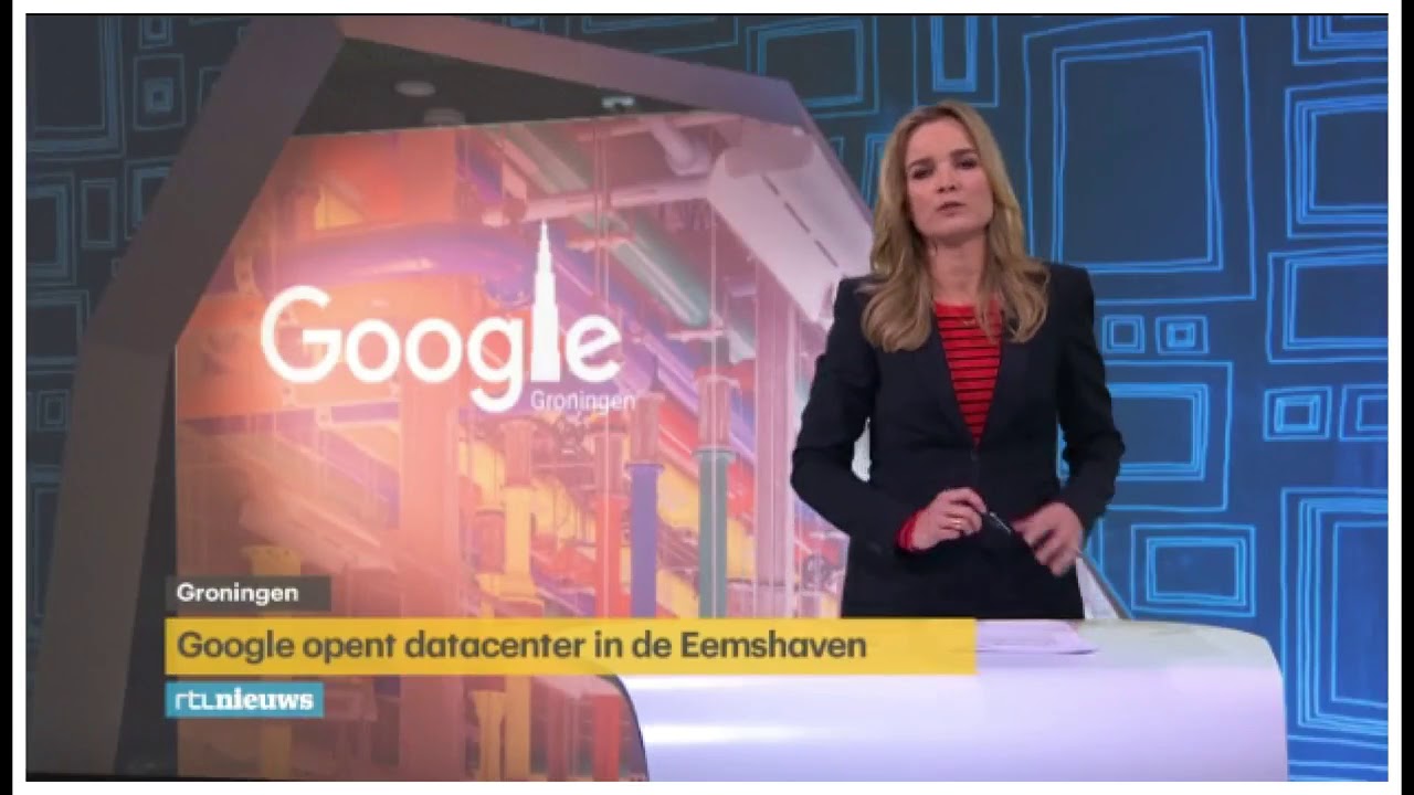 06-DEC-16 Opening Google Datacenter Eemshaven (RTL Nieuws fragment).