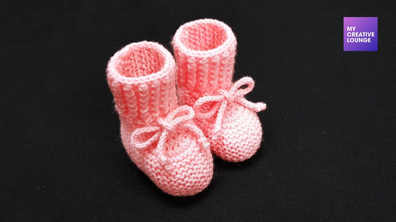 Easy to make baby booties - In Hindi - My Creative Lounge