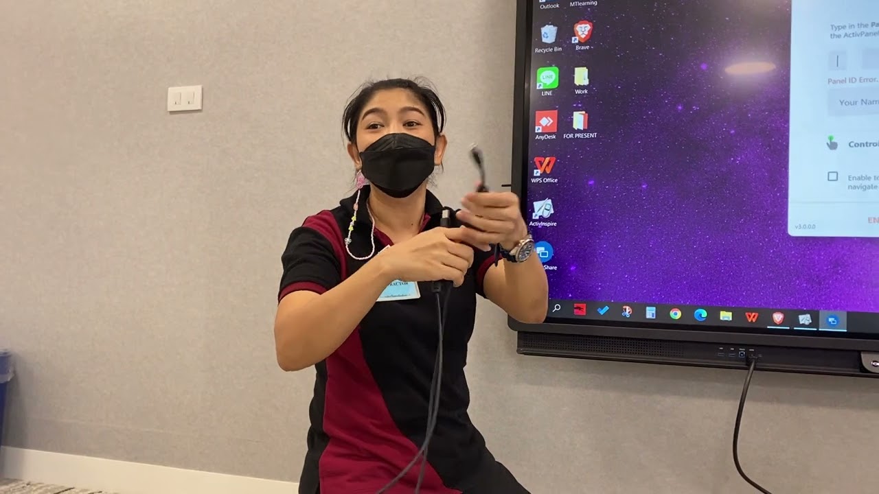 Promethean - Connecting laptop (Wired)
