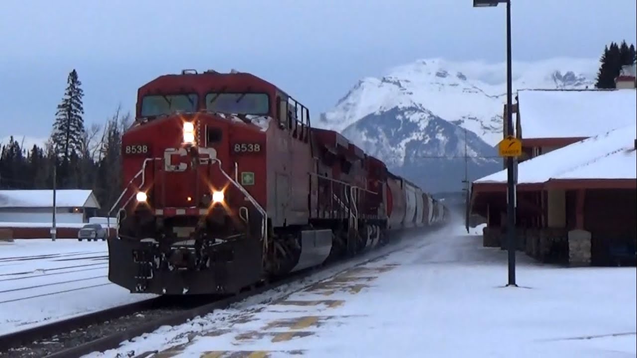 Canadian Pacific 4 Trains @ BANFF AB CANADA!!!