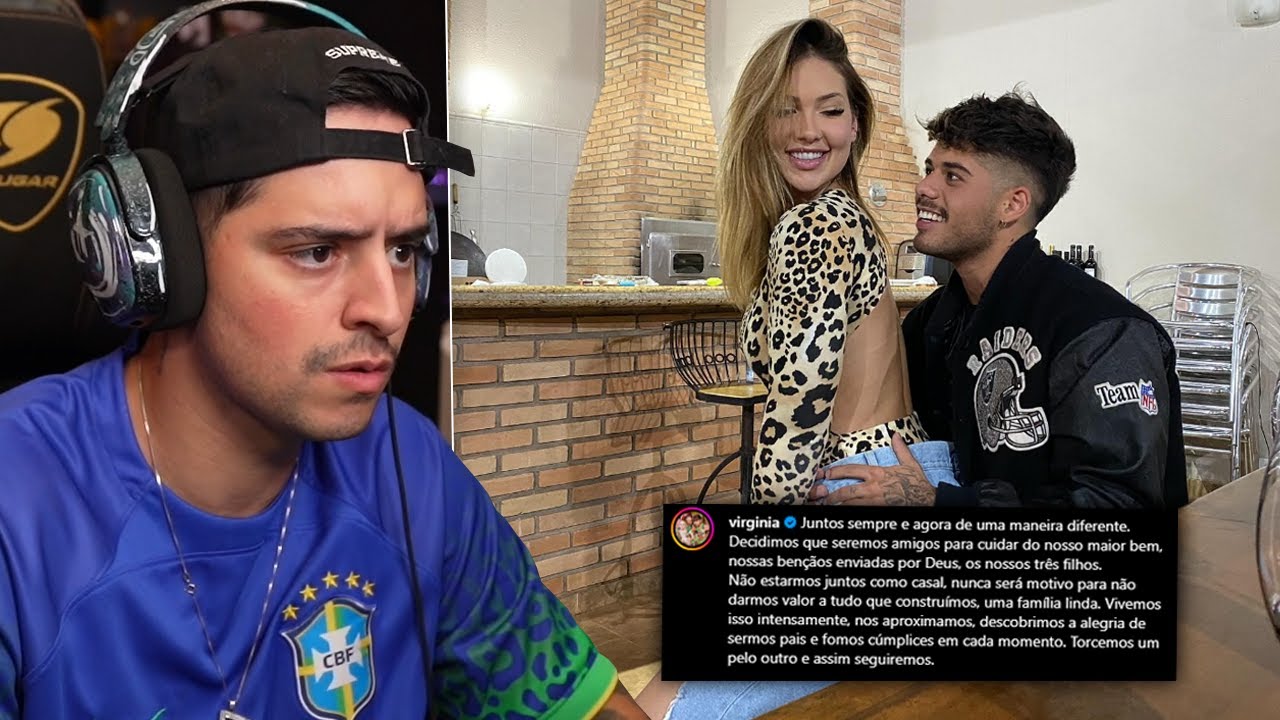 Reação do CORINGA E TAINA com o FIM DO RALACIONAMENTO da VIRGINIA E ZÉ FELIPE 😱