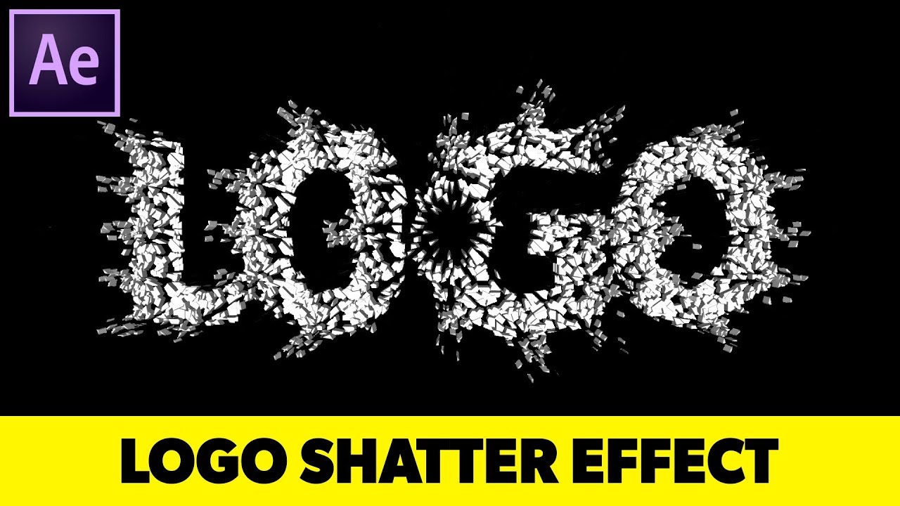 Logo Shatter Effect in After Effects - Quick After Effects Tutorials (Logo Reveal)