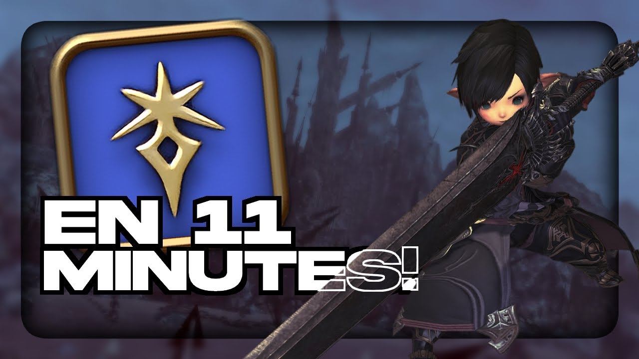 Savoir jouer le CHEVALIER NOIR en moins de 11 MINUTES - FINAL FANTASY XIV