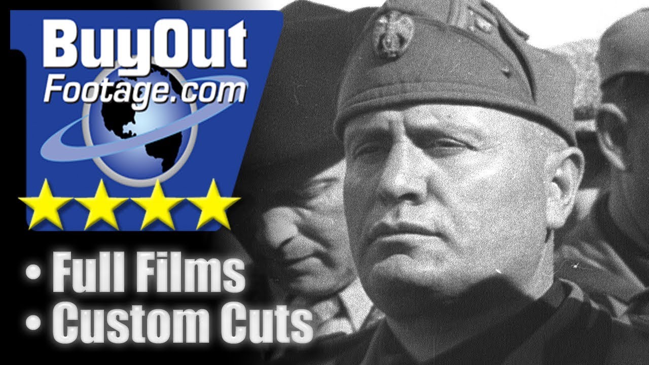 Mussolini In Libya 1930s Stock Video