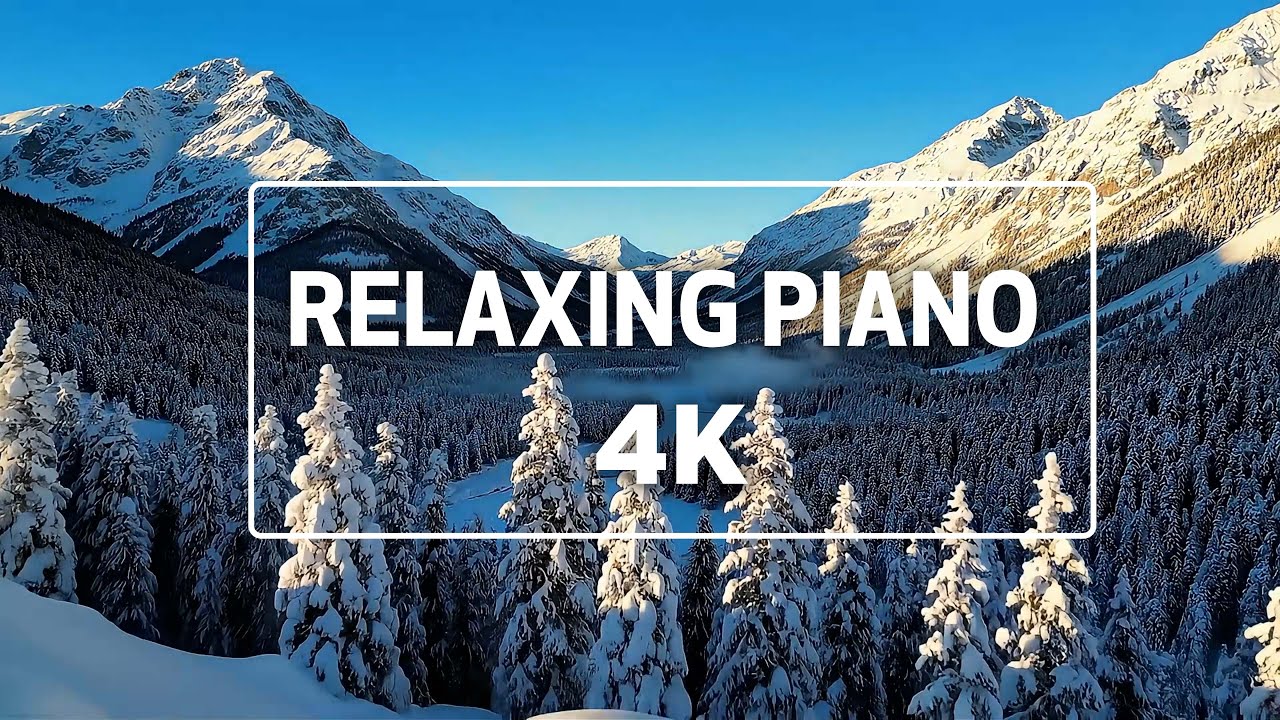 🎹 White Lounge Piano for Winter | Fireplace Warmth & Snowy Window | Study Relax Stress Relief Calm