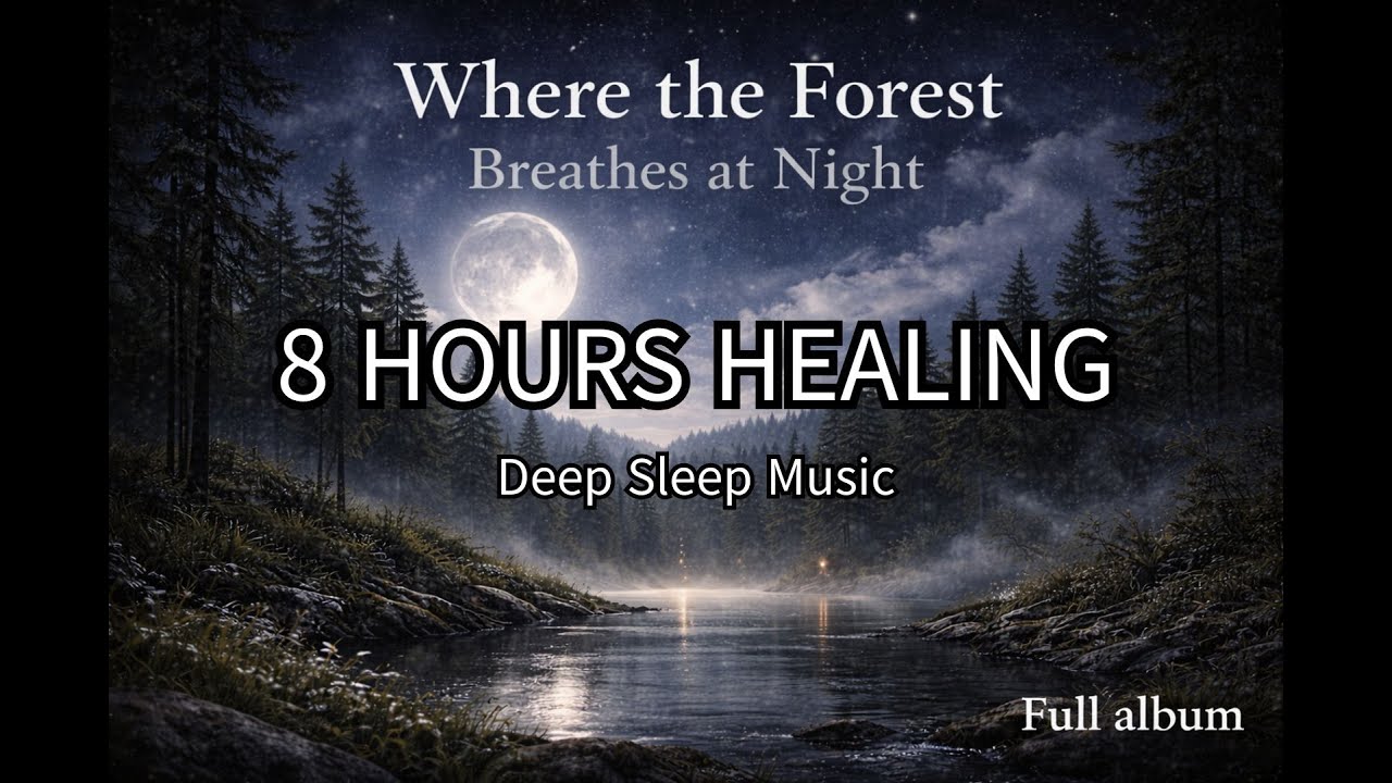 8 Hours of Healing Night Music: Where the Forest Breathes at Night Full Album for Deep Sleep
