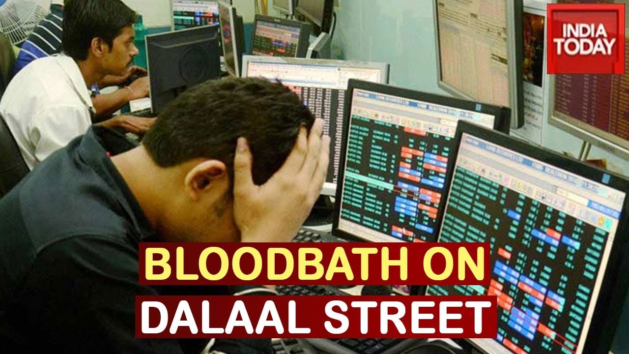 Bloodbath On Dalal Street; Sensex Tanks Over 2,200 Points, Nifty Breaches 10,400-Mark