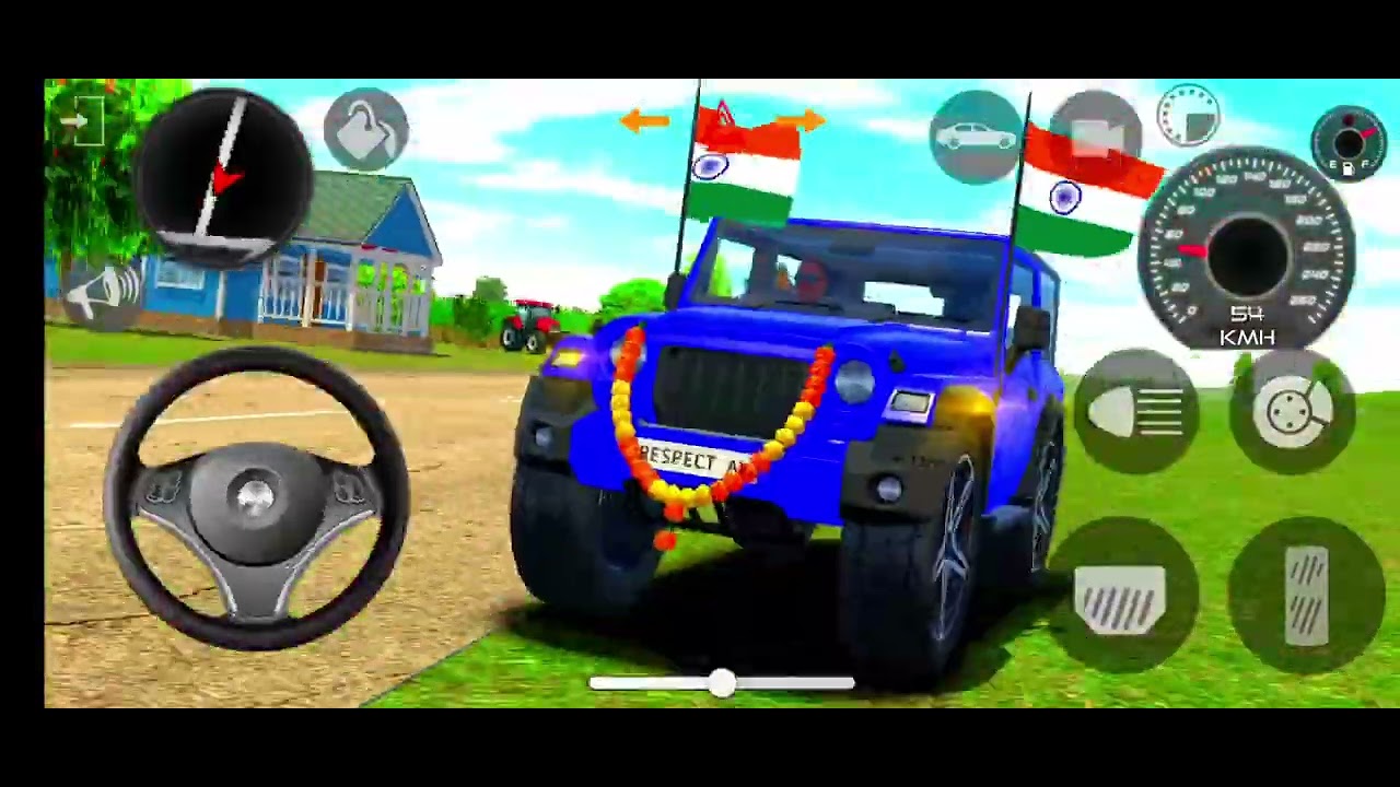 Indian car game modified Thar gameplay 👿 respect ak ⏺️ #videos #2026