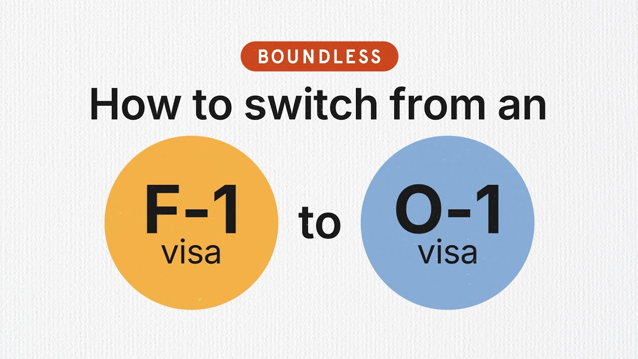 How to Switch from an F-1 to an O-1 Visa