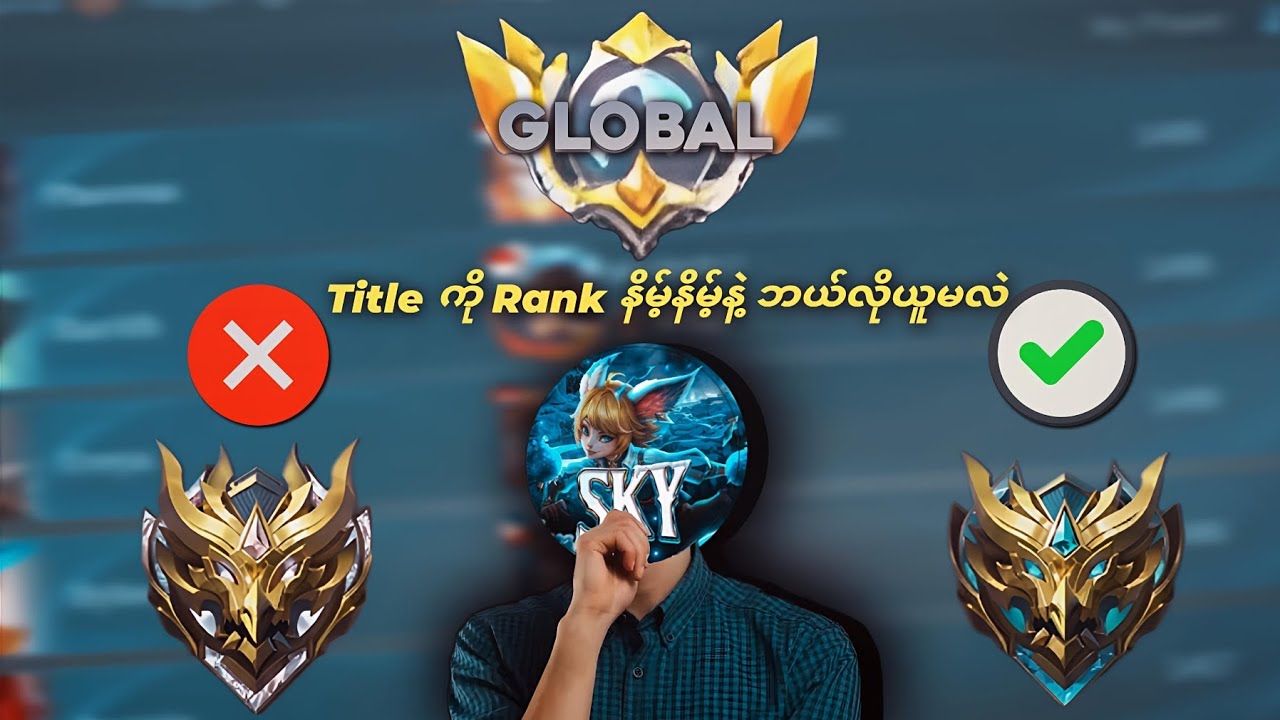 Global title ကို Rank နိမ့်နိမ့်လေးနဲ့ ဘယ်လိုယူလဲ? (100% works)