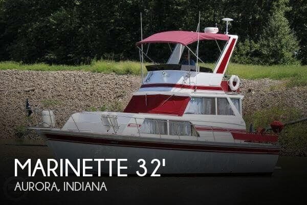 [UNAVAILABLE] Used 1984 Marinette 32 Sedan Fly Bridge in Aurora, Indiana