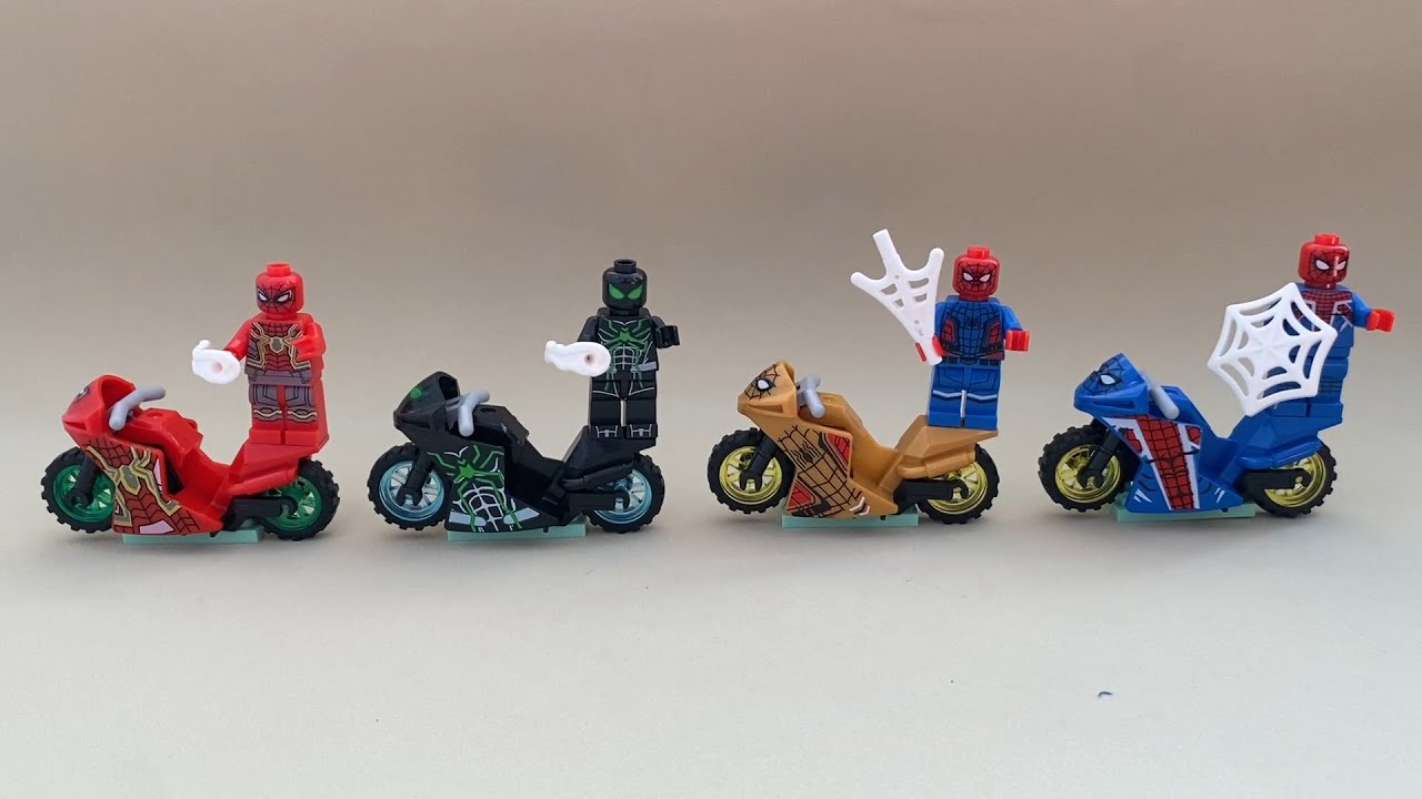 Unboxing Spider-Man Motorcycle Building Blocks: Spider-Man and His Exclusive Rides