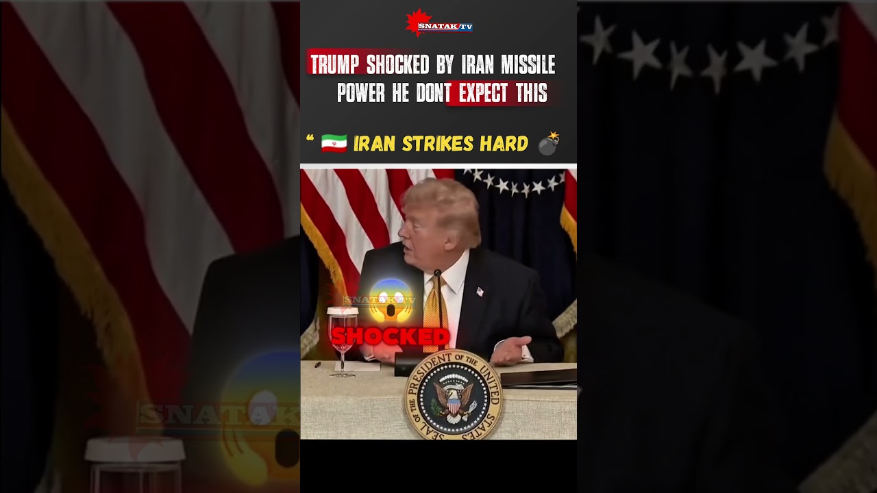 &ldquo;Iran Strikes HARD 💣 Trump&rsquo;s Unexpected Reaction 😳&rdquo; #Trump #IranWar #iranmissiles